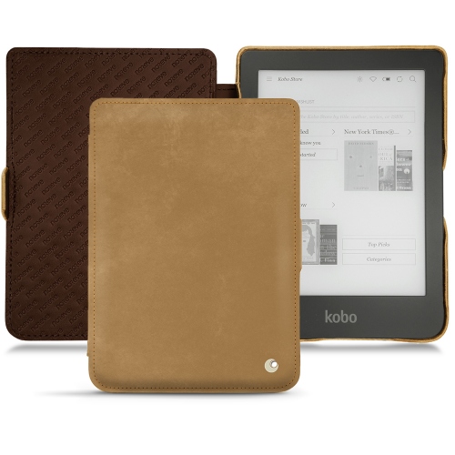 Lederschutzhülle Kobo Clara HDSable vintage ( Pantone #9b7340 ) 