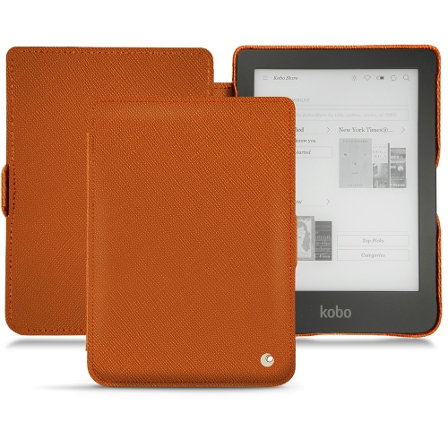 가죽 커버 Kobo Clara HDOrange vibrant ( Pantone #e36b39 ) 