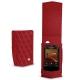 Cowon Plenue V leather case - Rouge - Couture ( Nappa - Pantone 199C ) 