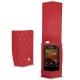 Cowon Plenue V leather case - Rouge troupelenc - Couture