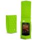 Housse cuir Cowon Plenue V - Vert fluo - Couture