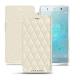 Funda de piel Sony Xperia XZ2 Premium - Blanc - Couture ( Bologna - White ) 