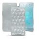 Housse cuir Sony Xperia XZ2 Premium - Platinium - Couture