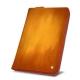 Zipped travel-document holder - Orange Patine