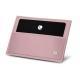 Magnetic key-card holder - Rose ( Nappa - Pantone 2365C ) 