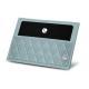 Magnetic key-card holder - Bleu ciel - Couture ( Nappa - Pantone 277C ) 