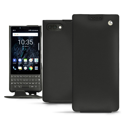 가죽 커버 Blackberry Key2 - Noir ( Nappa - Black ) 