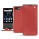 Blackberry Key2 leather case - Cerise vintage ( Pantone 185C ) 
