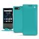 Capa em pele Blackberry Key2 - Bleu fluo