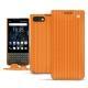 Custodia in pelle Blackberry Key2 - Abaca arancio