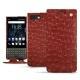 Housse cuir Blackberry Key2 - Autruche ciliegia