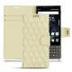 Custodia in pelle Blackberry Key2 - Ivoire - Couture ( Sleek P C12 - White ) 
