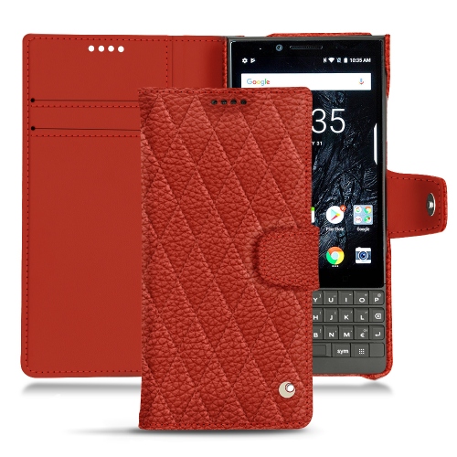 Funda de piel Blackberry Key2Papaye - Couture ( Pantone #b54317 ) 