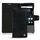 Lederschutzhülle Blackberry Key2 - Dark vintage ( Roughtcut - Black#5256 ) 