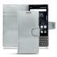レザーケース Blackberry Key2 - Platinium ( Pantone 877C ) 