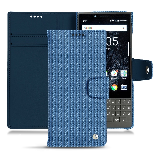 Custodia in pelle Blackberry Key2Abaca ishia ( Pantone #395775 ) 