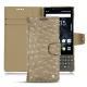 Blackberry Key2 leather case - Autruche desert