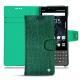 Custodia in pelle Blackberry Key2 - Crocodile pino