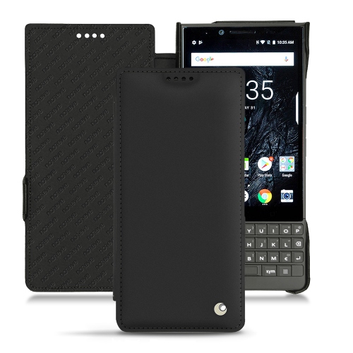 Blackberry Key2 leather case - Noir ( Nappa - Black ) 
