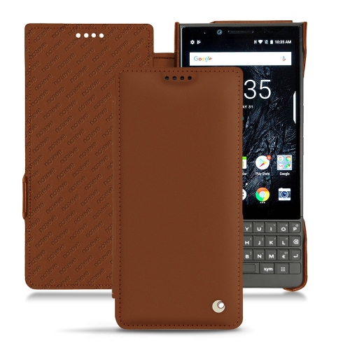 Funda de piel BlackBerry Key2Marron ( Nappa - Pantone #8B4720 ) 