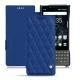 Capa em pele Blackberry Key2 - Bleu océan - Couture ( Nappa - Pantone 293C ) 