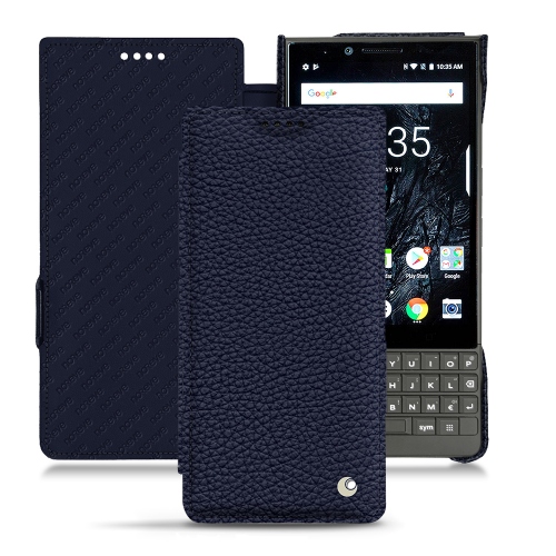 가죽 커버 BlackBerry Key2Cobalt ( Pantone #2b253f ) 