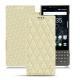 Blackberry Key2 leather case - Ivoire - Couture ( Sleek P C12 - White ) 