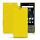 Housse cuir Blackberry Key2 - Jaune fluo