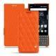 Housse cuir Blackberry Key2 - Orange fluo - Couture