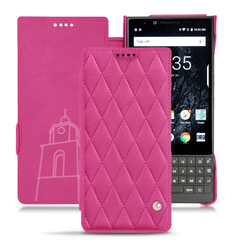Funda de piel BlackBerry Key2Rose BB - Couture ( Pantone #DB599F )