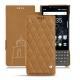 Capa em pele Blackberry Key2 - Castan esparciate - Couture