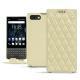 Lederschutzhülle Blackberry Key2 - Beige - Couture ( Nappa - Pantone 7502C ) 