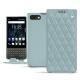 Custodia in pelle Blackberry Key2 - Bleu ciel - Couture ( Nappa - Pantone 277C ) 