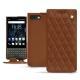 Custodia in pelle Blackberry Key2 - Marron - Couture ( Nappa - Pantone 1615C ) 