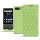 Custodia in pelle Blackberry Key2 - Vert olive - Couture ( Nappa - Pantone 578U ) 