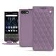Housse cuir Blackberry Key2 - Lilas - Couture ( Nappa - Pantone 2645U ) 
