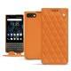 Housse cuir Blackberry Key2 - Orange - Couture ( Nappa - Pantone 1495U ) 
