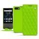 Funda de piel Blackberry Key2 - Vert fluo - Couture