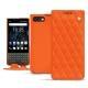 Capa em pele Blackberry Key2 - Orange fluo - Couture