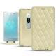 가죽 커버 Sony Xperia XZ2 Premium - Beige - Couture ( Nappa - Pantone 7502C ) 
