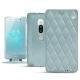 가죽 커버 Sony Xperia XZ2 Premium - Bleu ciel - Couture ( Nappa - Pantone 277C ) 