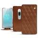 가죽 커버 Sony Xperia XZ2 Premium - Marron - Couture ( Nappa - Pantone 1615C ) 