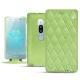 가죽 커버 Sony Xperia XZ2 Premium - Vert olive - Couture ( Nappa - Pantone 578U ) 