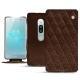 Sony Xperia XZ2 Premium leather case - Châtaigne - Couture ( Pantone 476C ) 