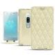 Sony Xperia XZ2 Premium leather case - Ivoire - Couture ( Sleek P C12 - White ) 