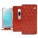 Sony Xperia XZ2 Premium leather case - Papaye - Couture ( Pantone 180C ) 