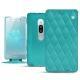 Lederschutzhülle Sony Xperia XZ2 Premium - Bleu fluo - Couture