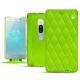 Funda de piel Sony Xperia XZ2 Premium - Vert fluo - Couture