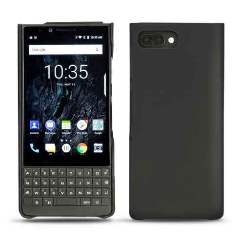 Custodia in pelle Blackberry Key2 - Noir ( Nappa - Black ) 