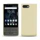 Blackberry Key2 leather cover - Beige ( Nappa - Pantone 7502C ) 